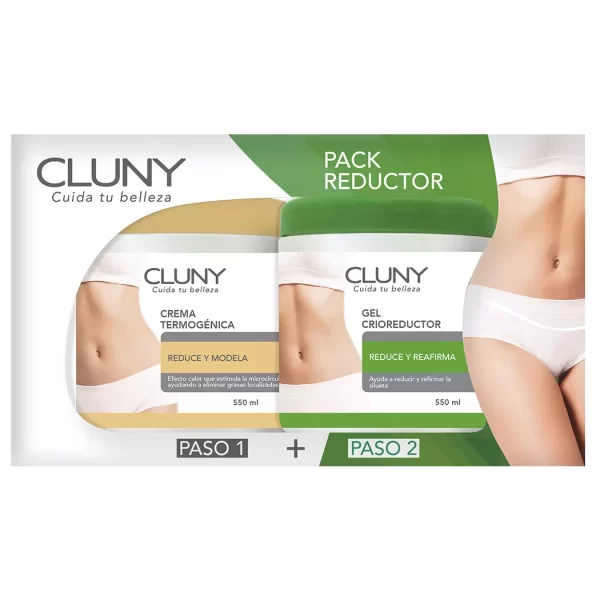 Pack Cluny Reductor Crema Termogénica 550ml + Gel Crioreductor 550ml