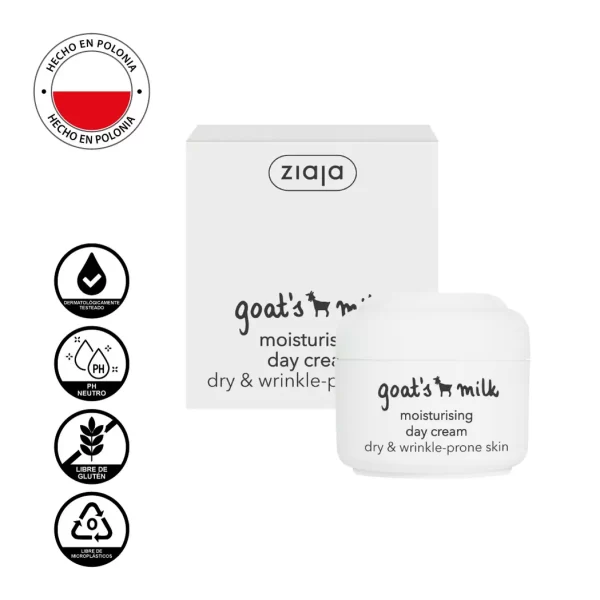 Ziaja - Crema Hidratante de Día con Leche de Cabra (50 Ml)
